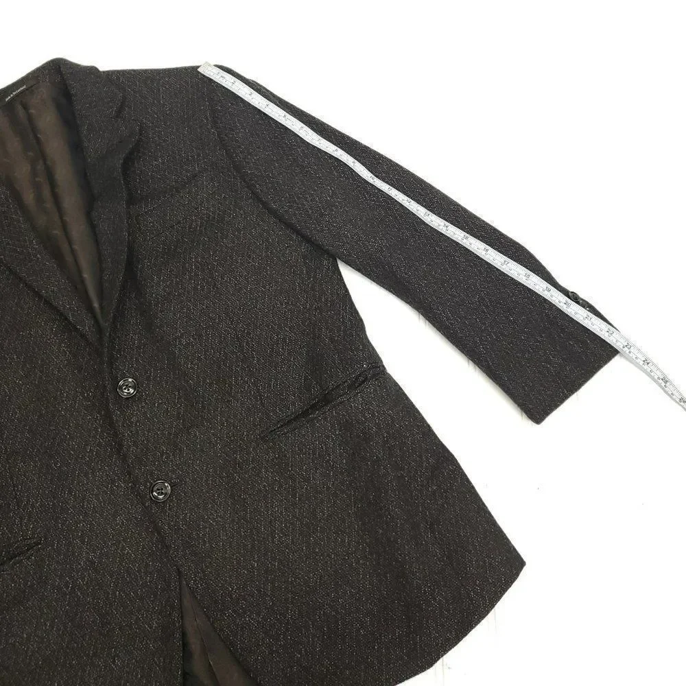 Ermenegildo Zegna Su Misura Men's Blazer Coat Cashmere Silk Custom Made 7-52 C